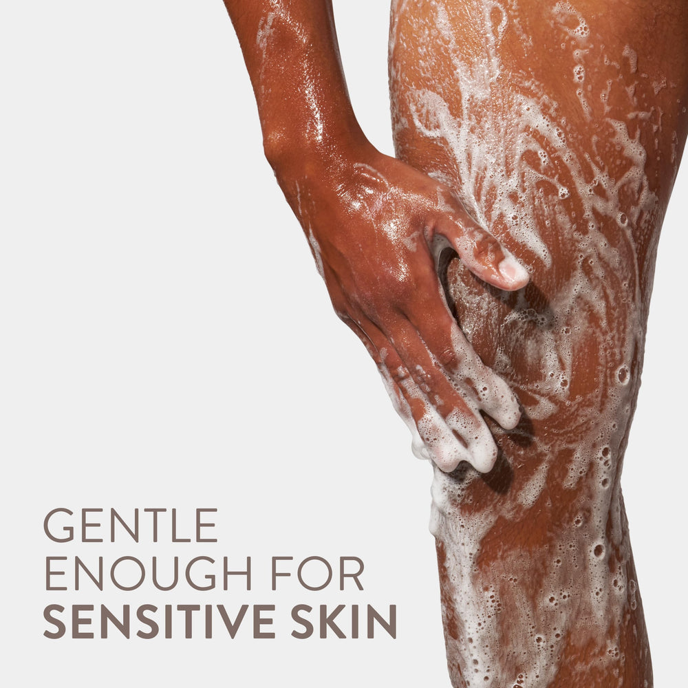 Native Body Wash Santal Leather brand logo signals vegan, cruelty-free formula.