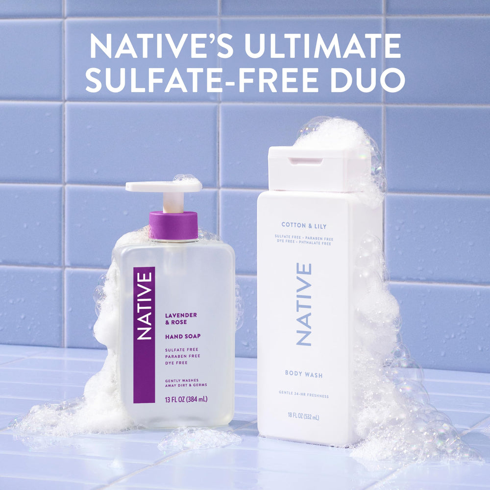 Native Body Wash after-shower skin feeling soft and hydrated