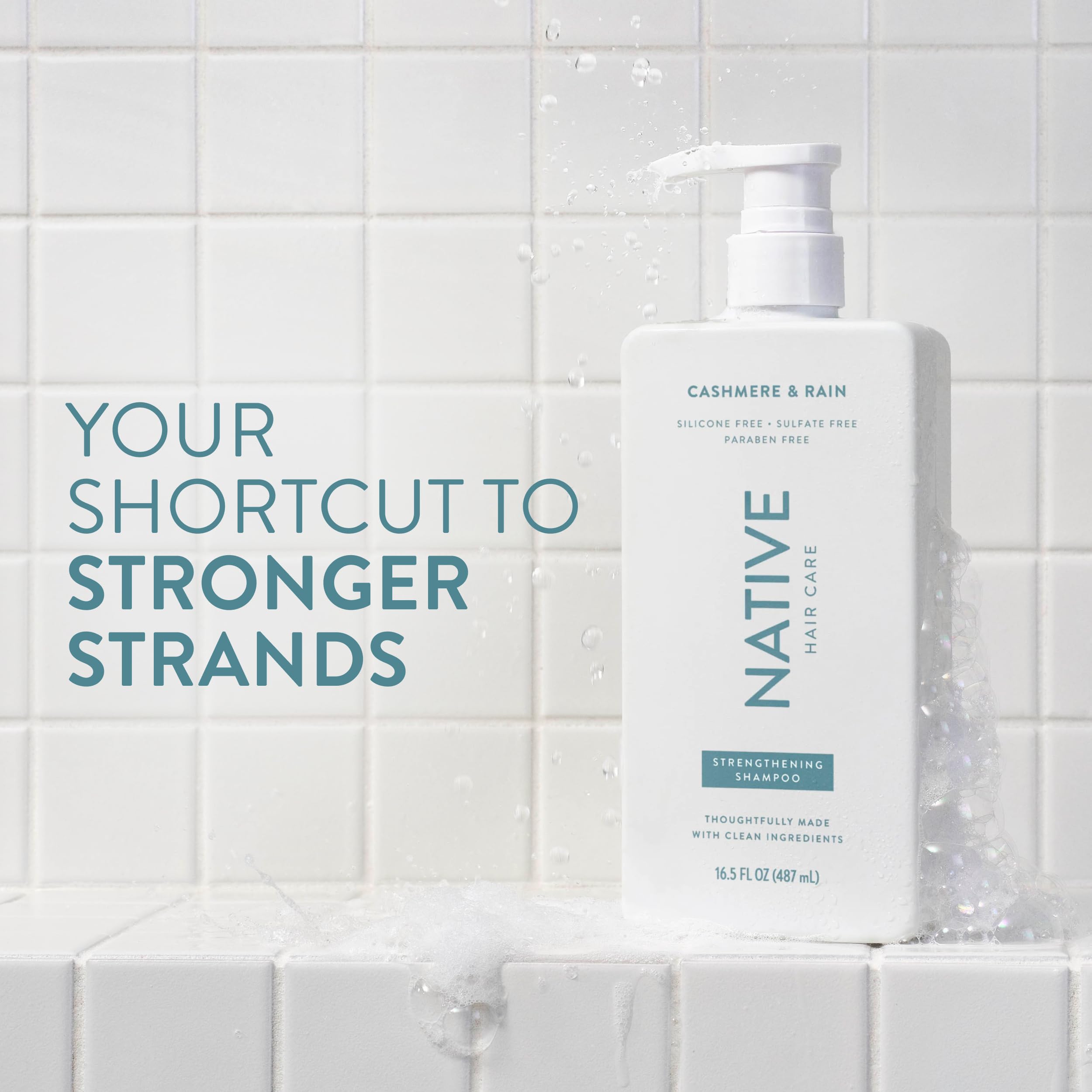 Native Cashmere & Rain conditioner bottle ready to recharge moisture