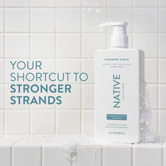 Native Cashmere & Rain conditioner bottle ready to recharge moisture