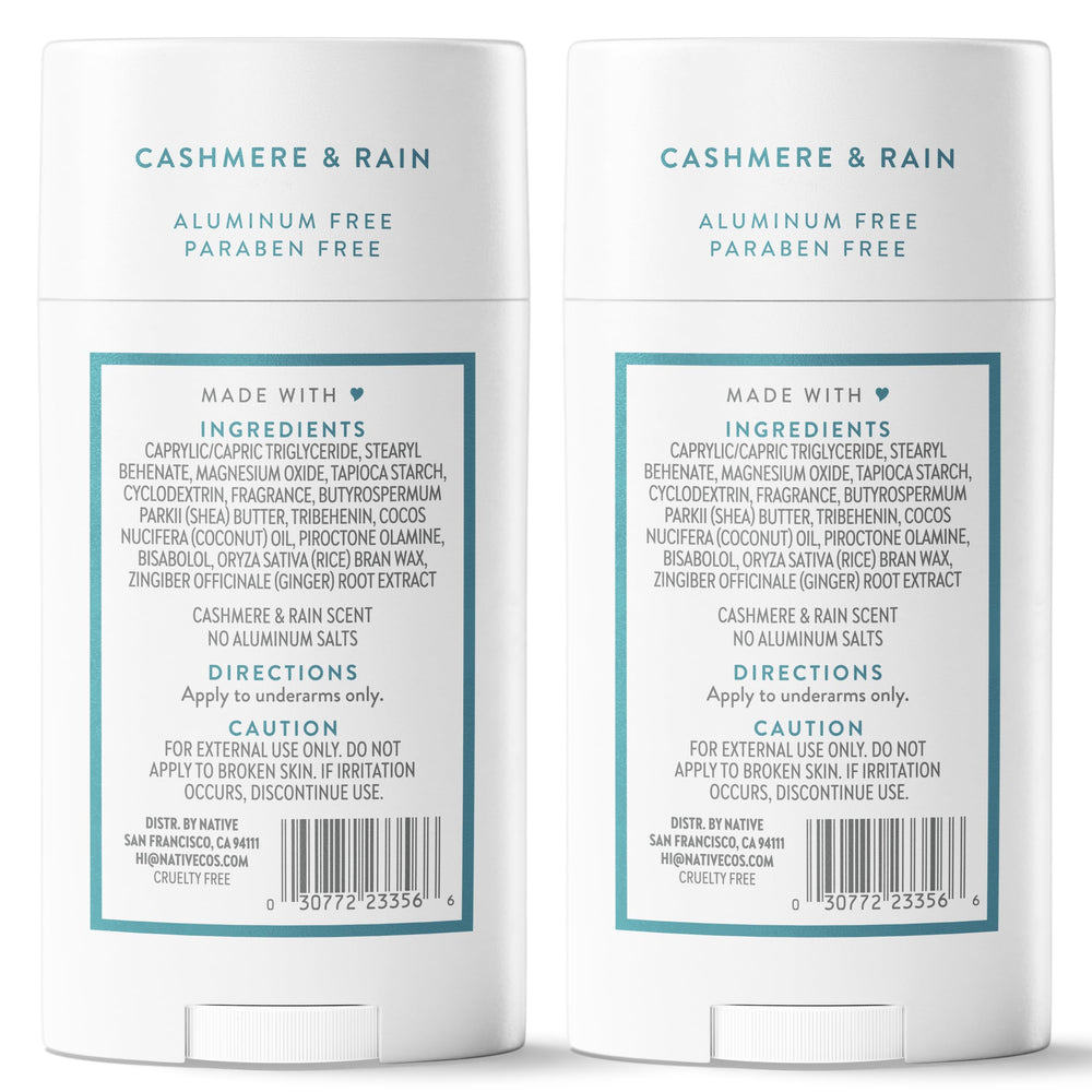Freshness after use with Native Cashmere & Rain for daily confidence
