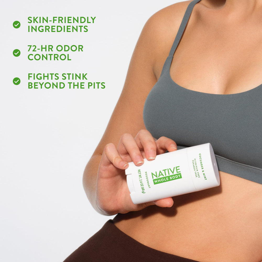 Native clean formula bottle emphasizing aluminum-free design