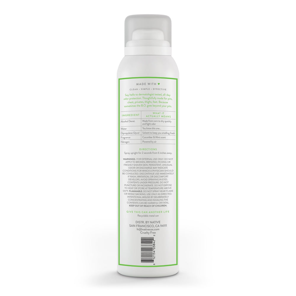 Native clean ingredients for daily use, naturally derived