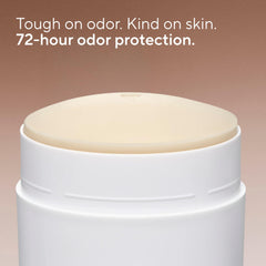 Native deodorant swipe demonstrates smooth, dry application on skin.