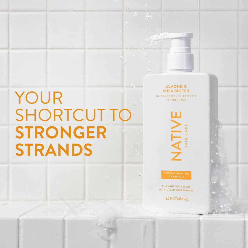 Native conditioner bottle with almond-shea scent for smoothing and detangling