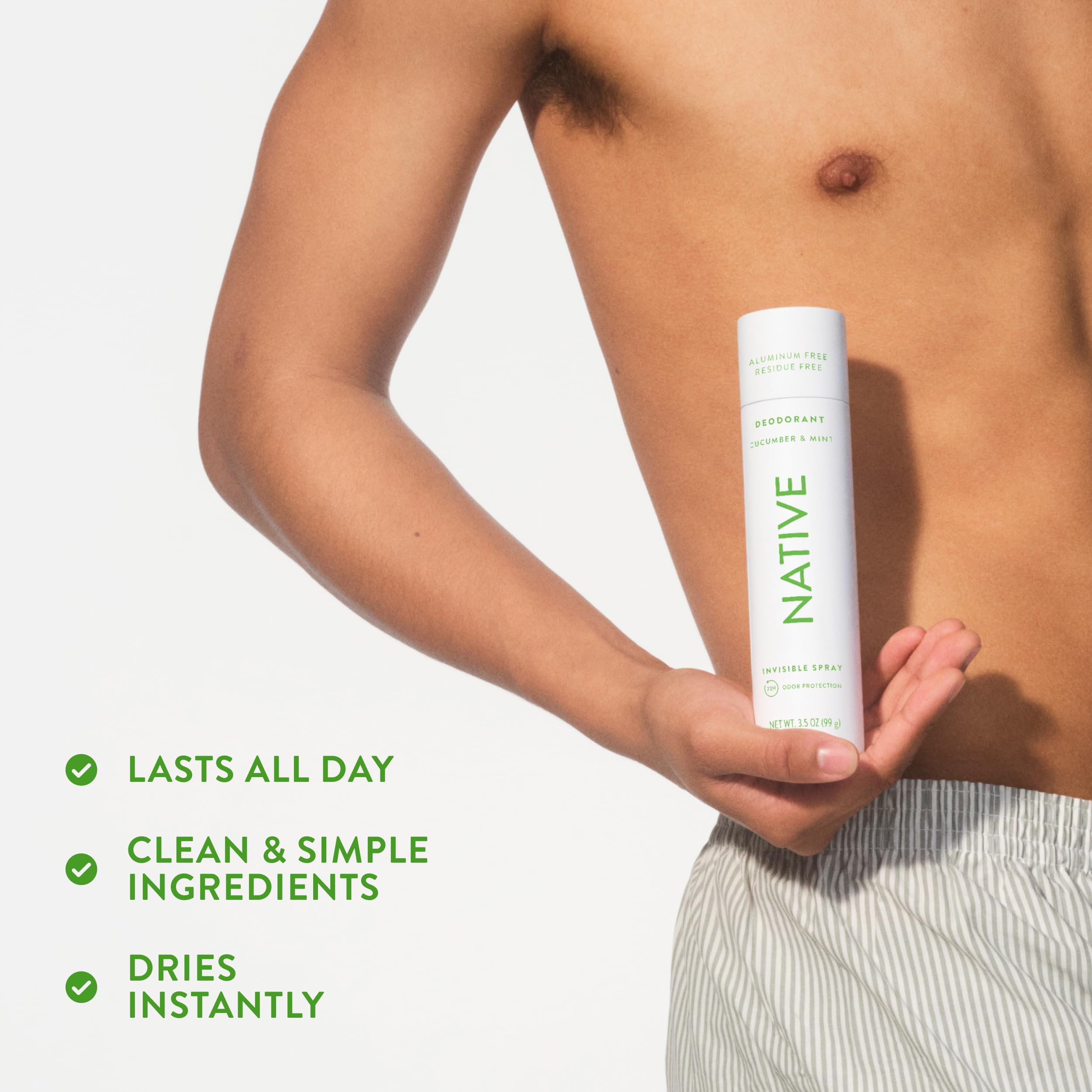 Native deodorant cap-open view emphasizes easy application