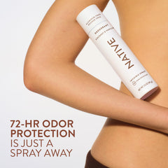Native deodorant coconut-vanilla mist: refreshing body scent for anytime use.