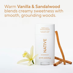 Native Deodorant natural ingredients like shea butter and coconut oil.
