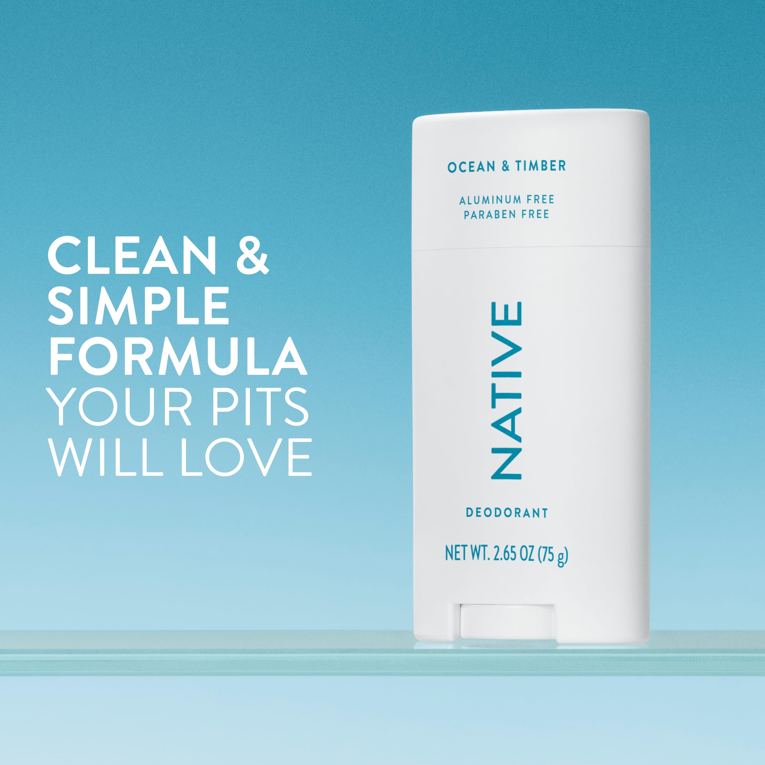 Native Ocean & Timber bottle-tilt highlighting smooth glide and clear application