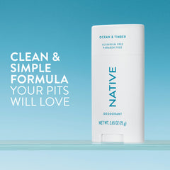 Native Ocean & Timber bottle-tilt highlighting smooth glide and clear application