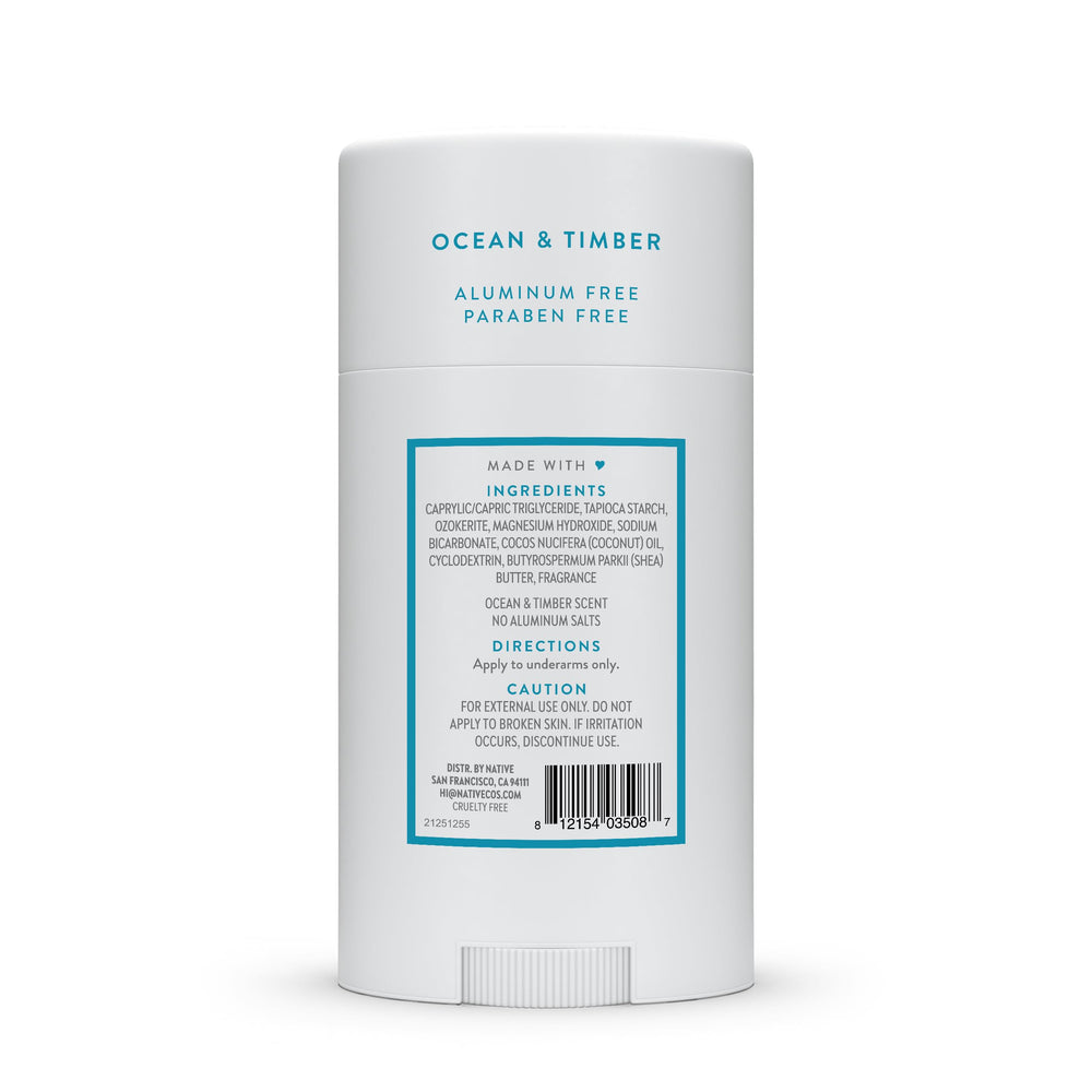 Native Ocean & Timber packaging box highlighting cruelty-free ethics