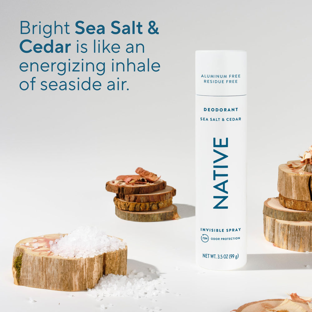 Native Sea Salt Cedar dries instantly with no residue
