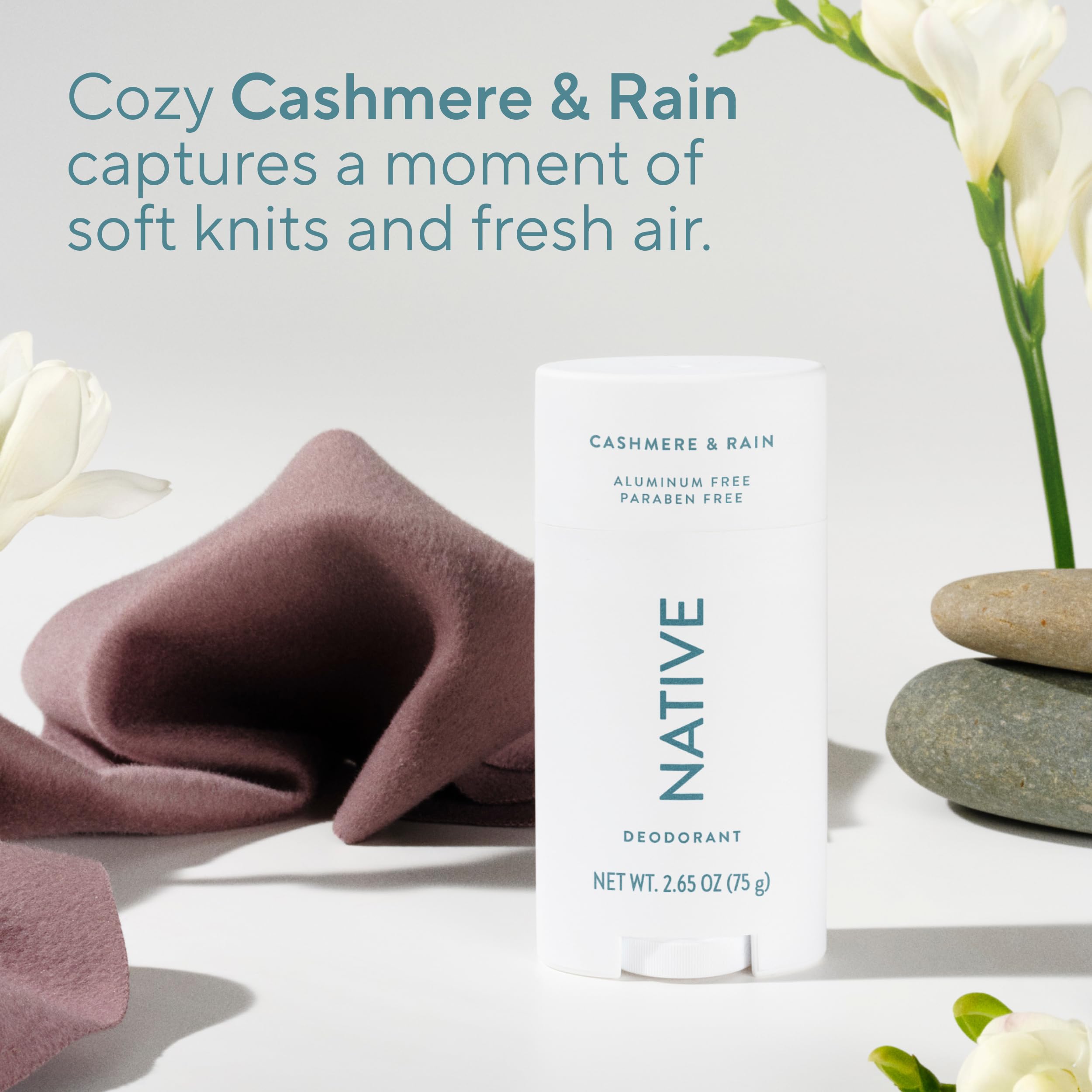 Native Deodorant shea butter formula for smooth glide