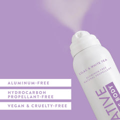 Native deodorant spray nitrogen-propellant close-up highlights eco-friendly propellants.