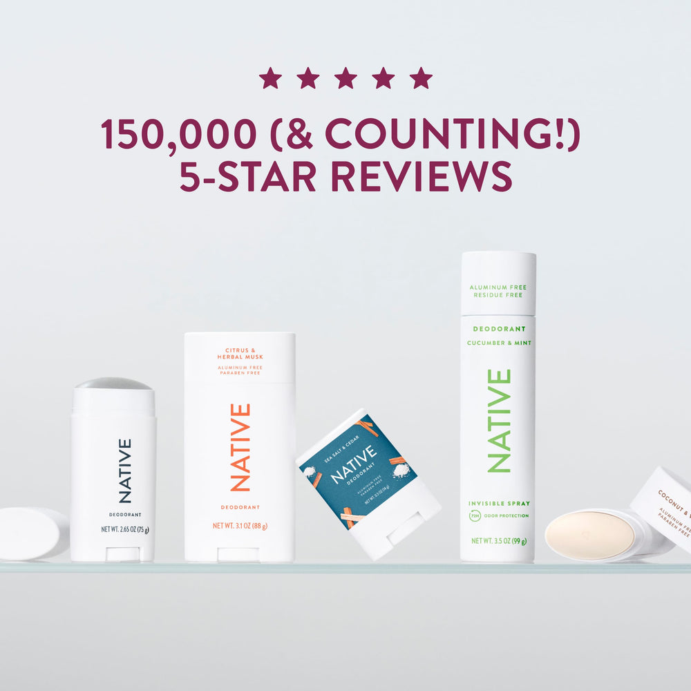 Native deodorant is suitable for both women and men in daily use.