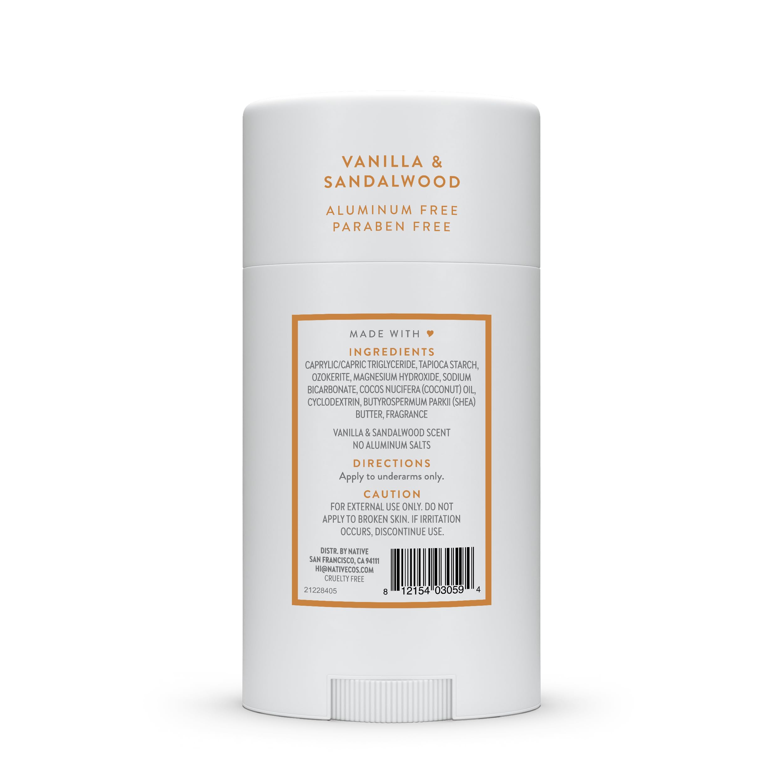 Unisex Vanilla & Sandalwood scent suits both men and women.