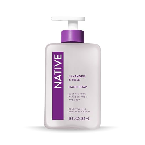 Native hand soap helps keep hands soft with frequent washes.