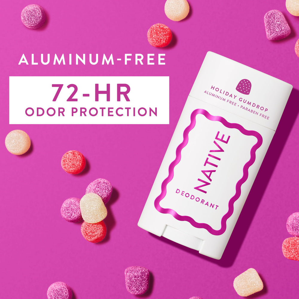 Native Holiday Edition gumdrop fragrance for a quick, refreshing daily ritual.