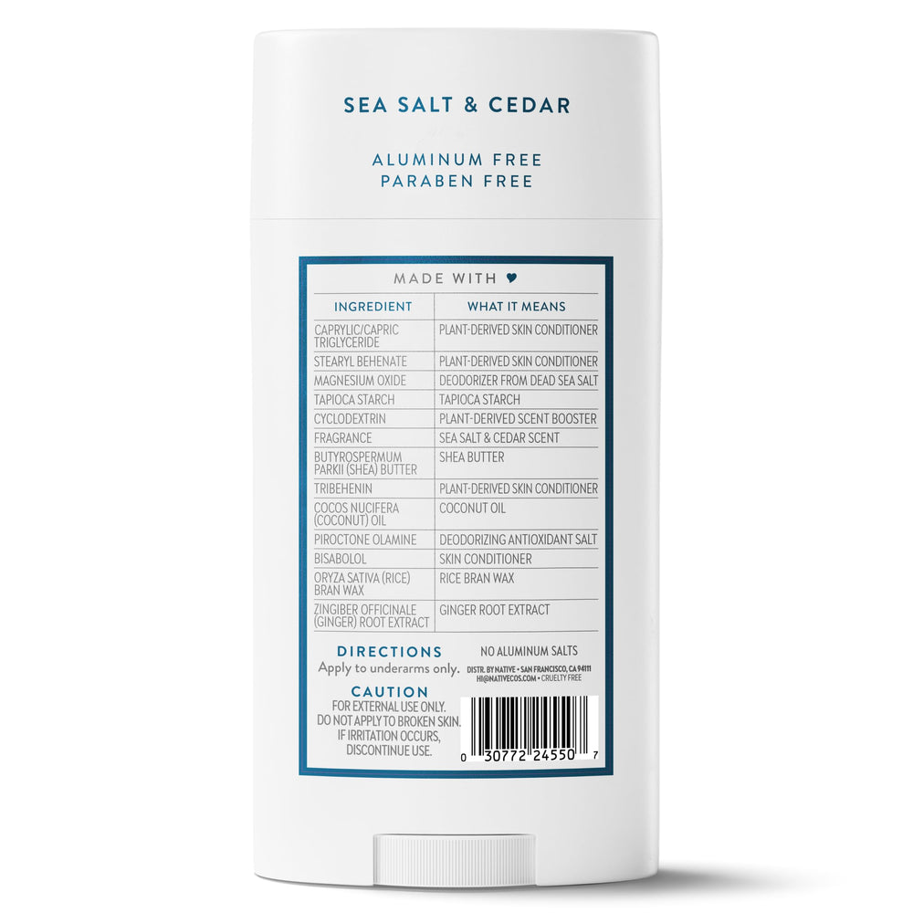 Native aluminum-free formula keeps you comfortable throughout the day.