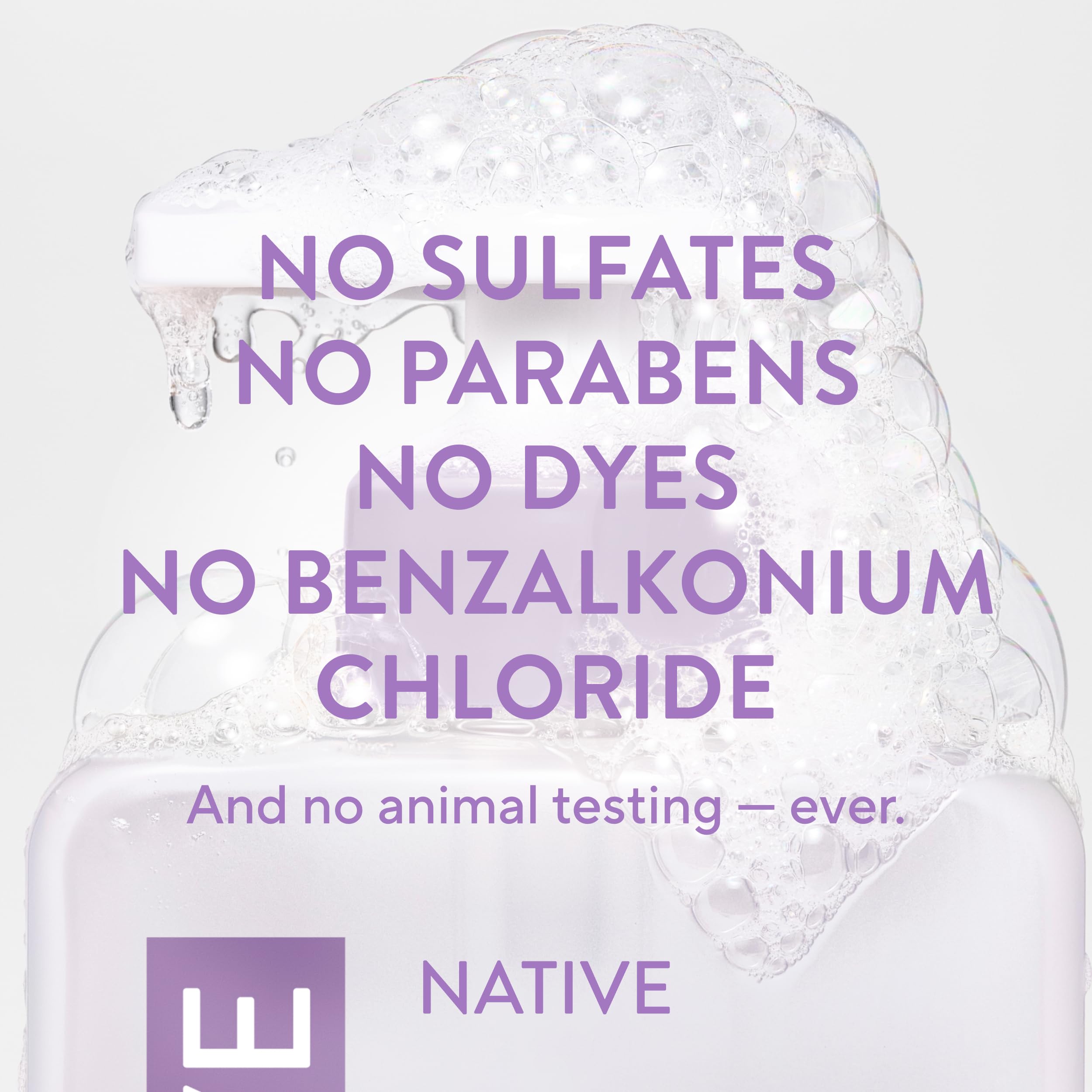 Native Lilac White Tea fragrance close-up inspires a refreshing, lightly scented hand wash.