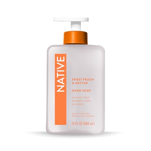 13-ounce Native hand soap bottle ready for home use.