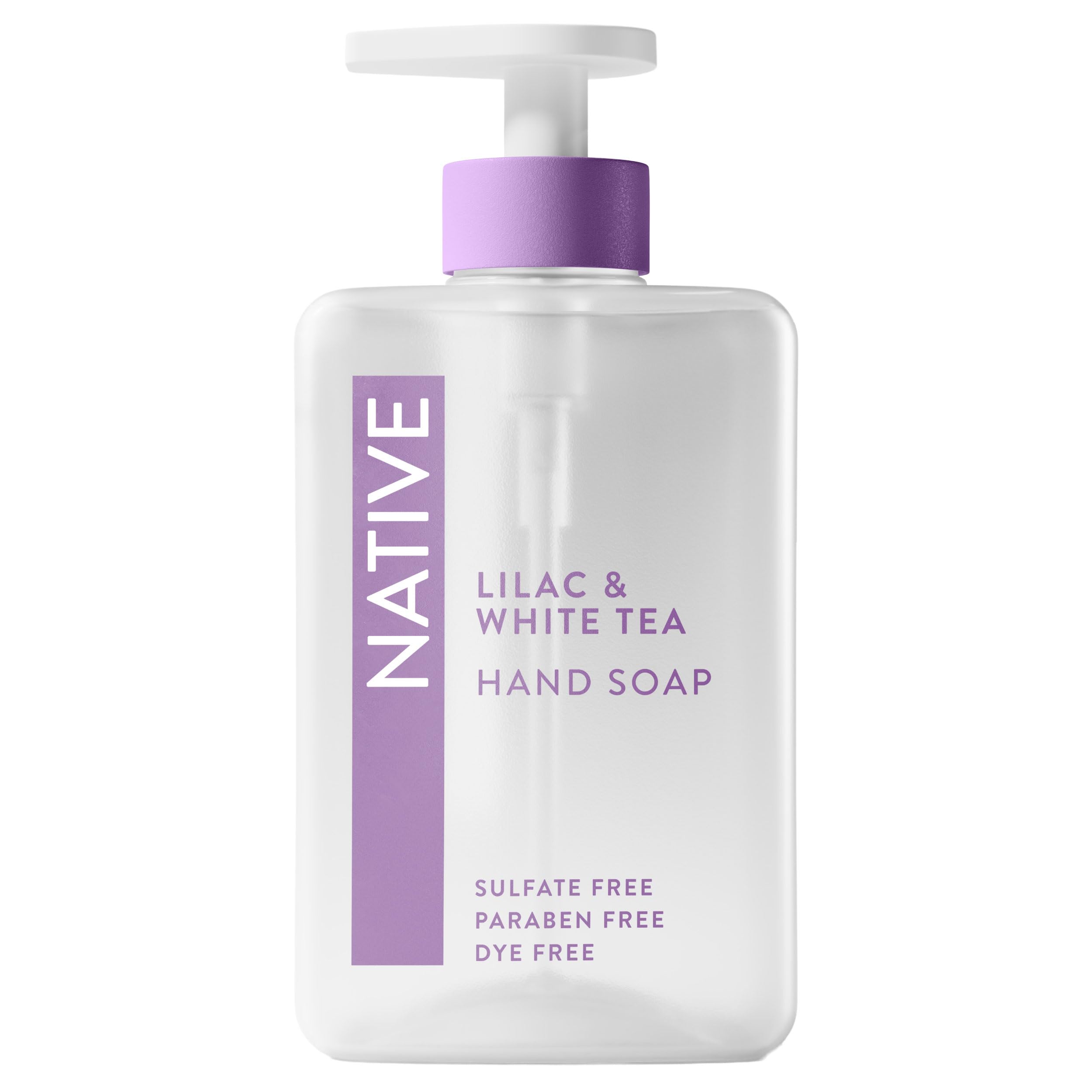 Native Liquid Hand Soap bottle with pump offering quick, effective cleansing for busy kitchens.