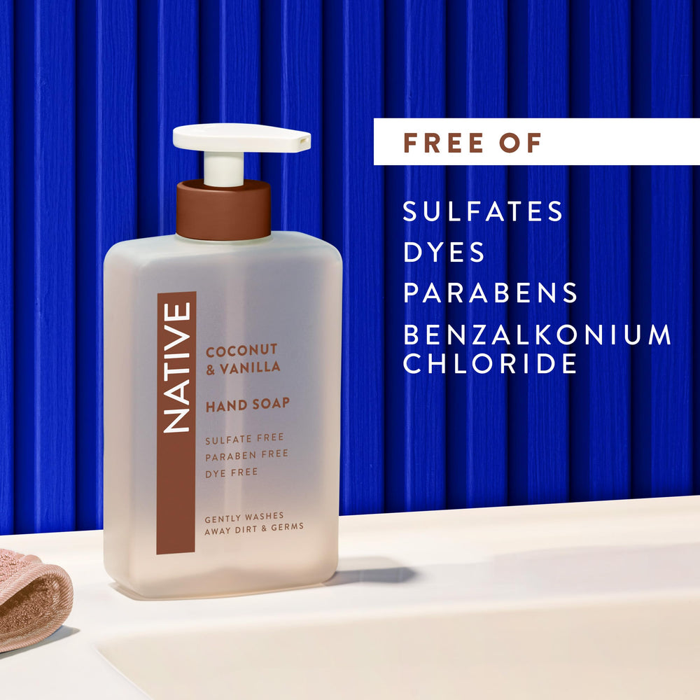 Scent of coconut and vanilla enhances kitchen and bath routines.
