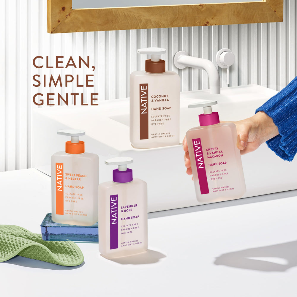 Free from sulfates, parabens, dyes, and benzalkonium chloride.