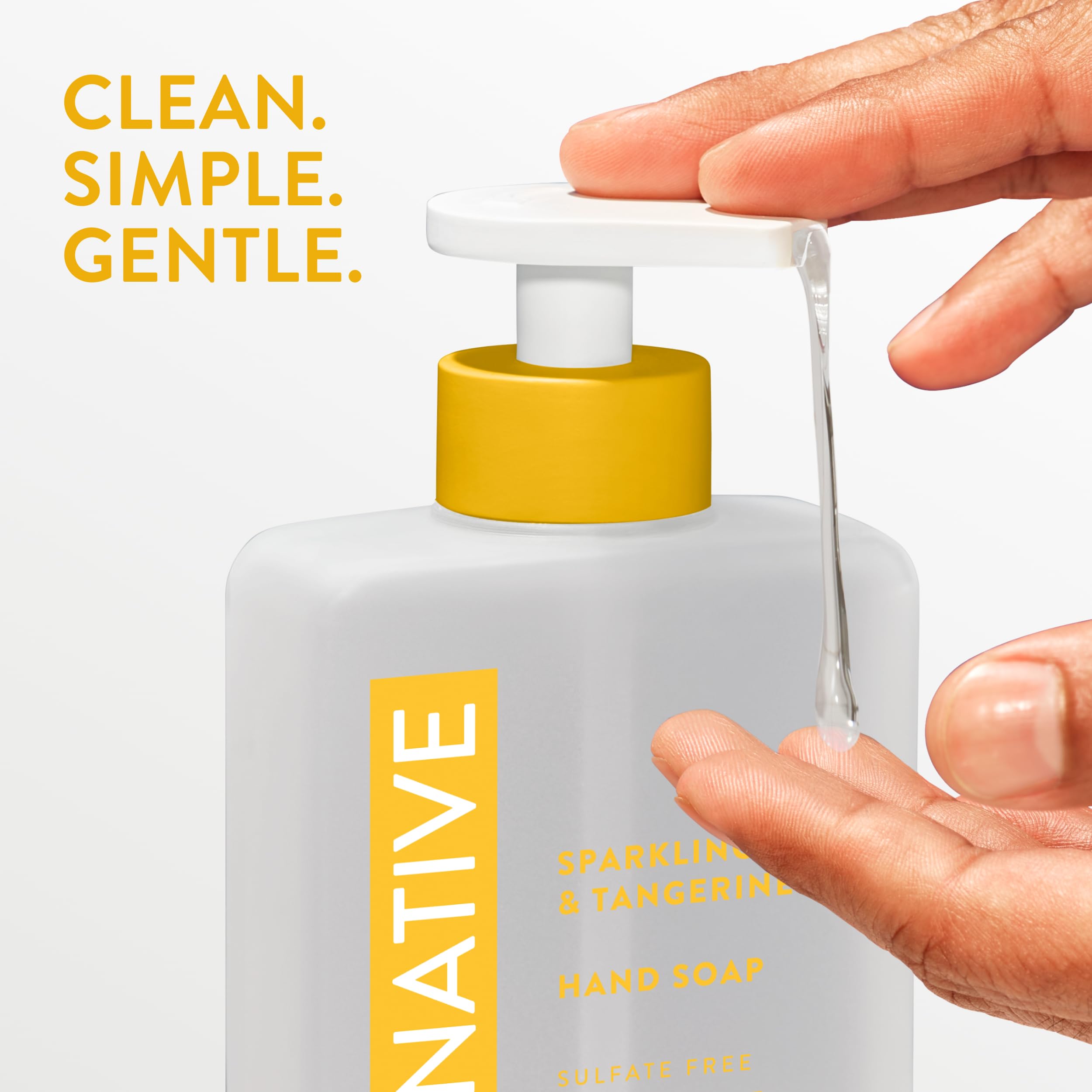 Native Liquid Hand Soap lemon zest visual suggests bright, clean scent
