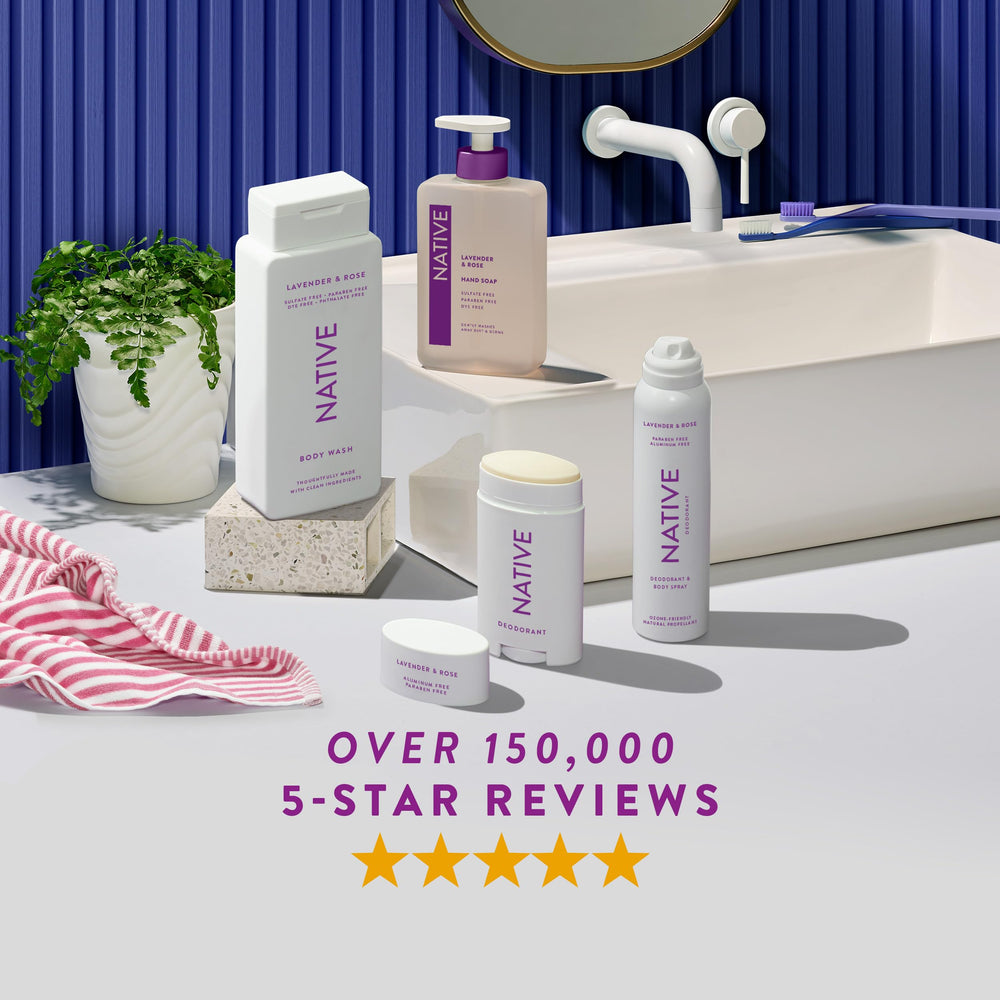 Native liquid soap sulfate- and paraben-free formula for gentle cleansing.