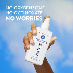 Native mineral zinc oxide 20% active for mineral-based sun defense