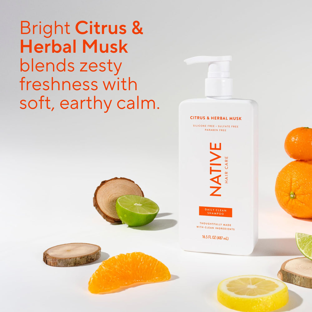 Eco-friendly packaging and simple ingredients list highlight a clean routine.