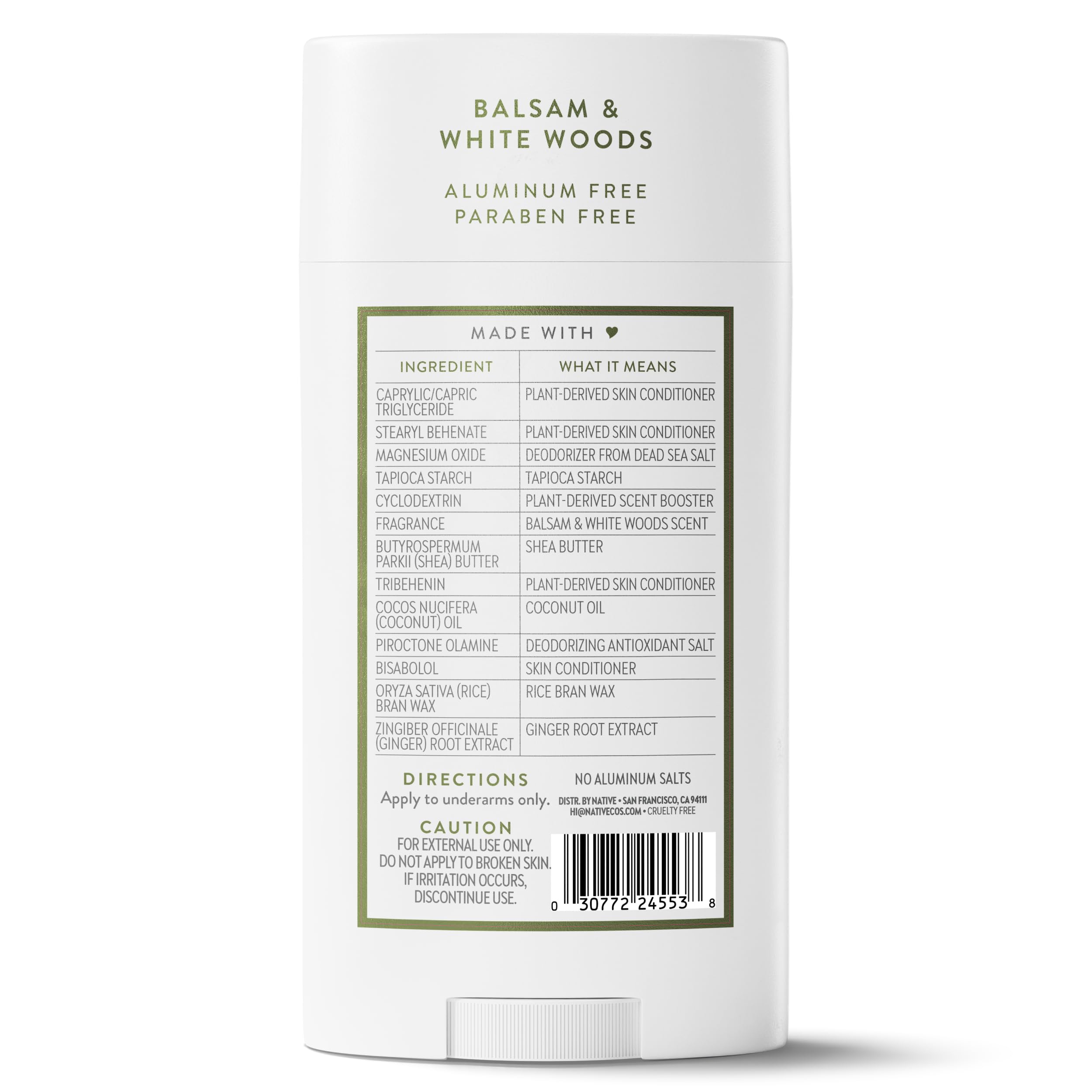 Aluminum-free formula avoids irritants for daily protection