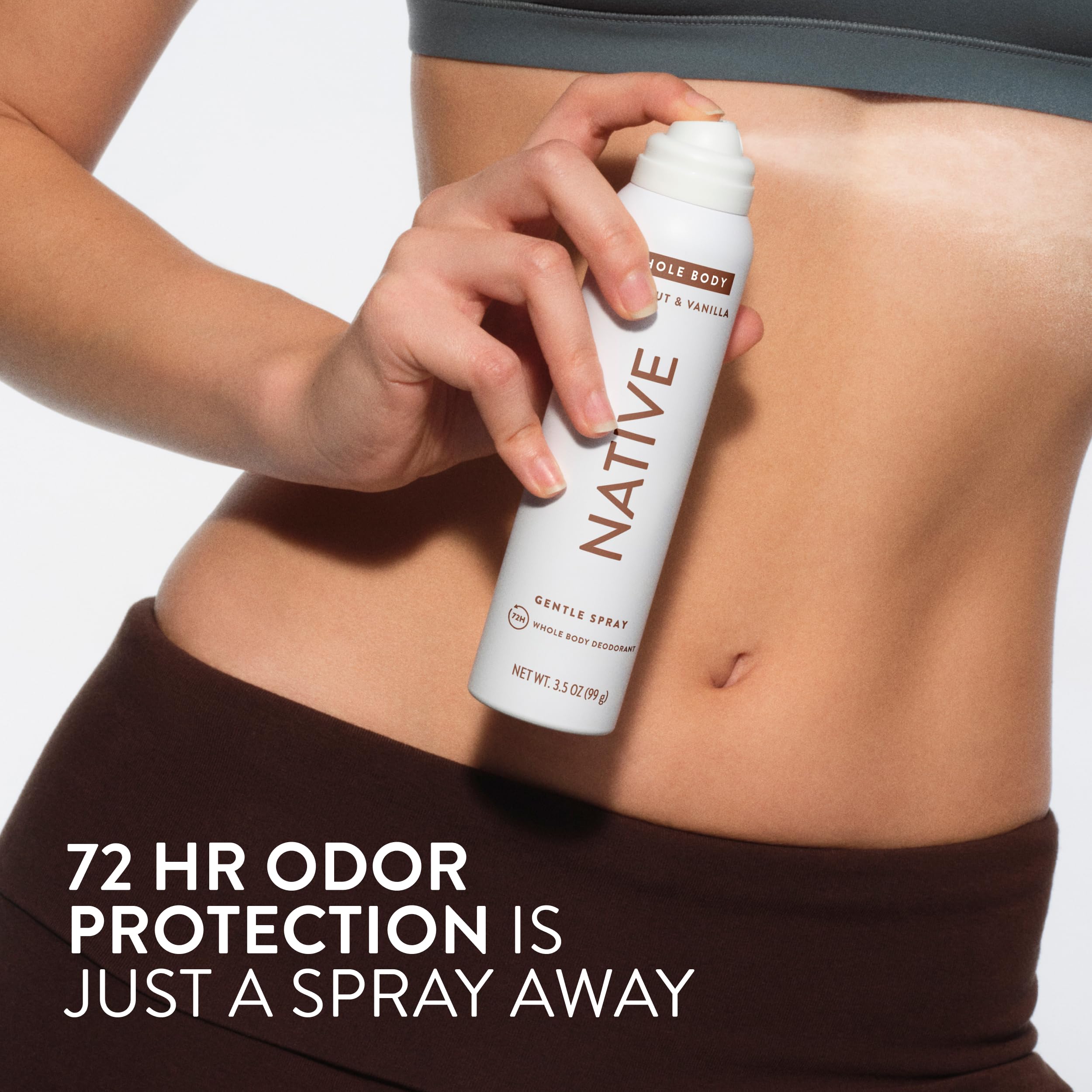 Native 72-hour odor control spray helps stay confident between showers