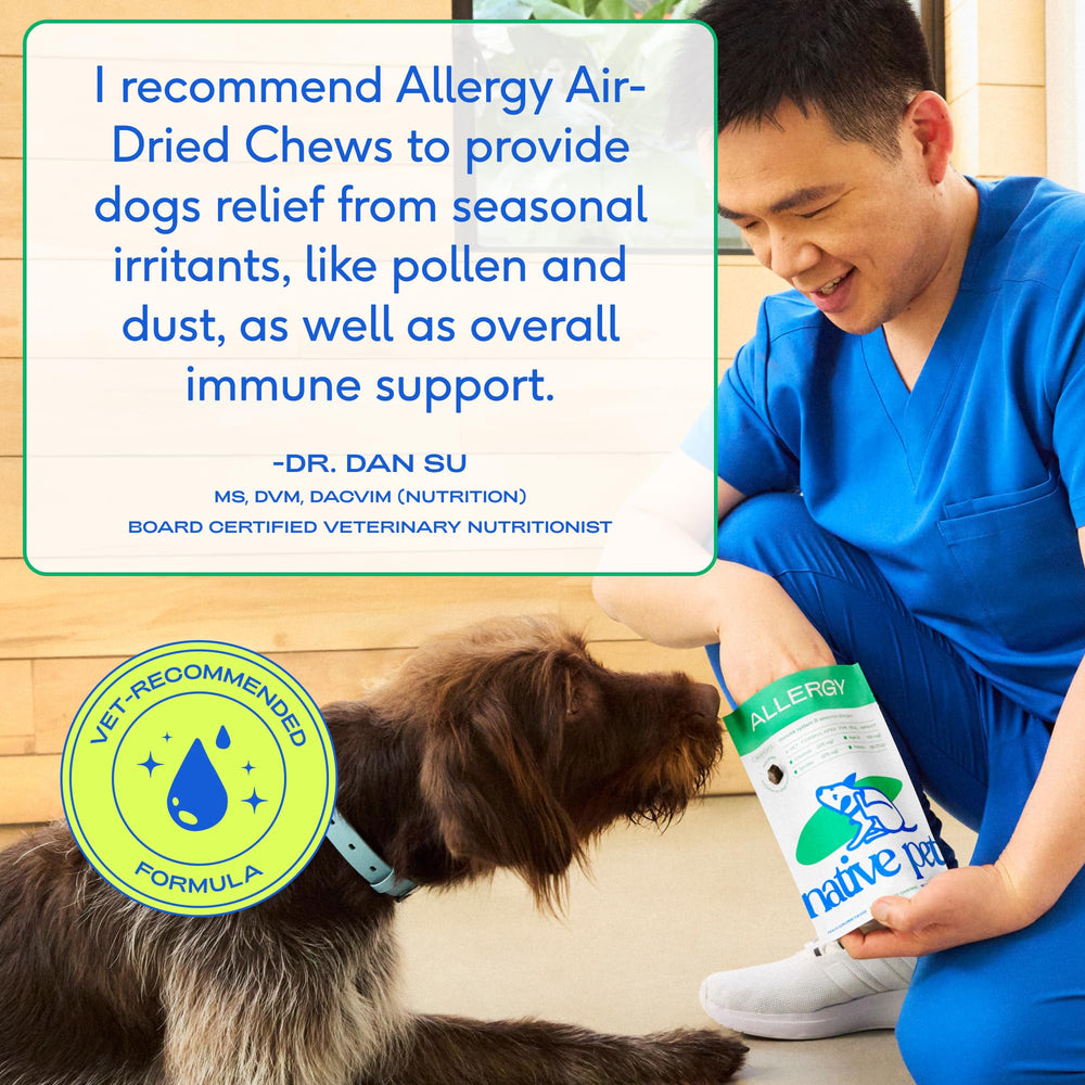 Native Pet Dog Allergy Chews nutritionist-formulated blend for dogs