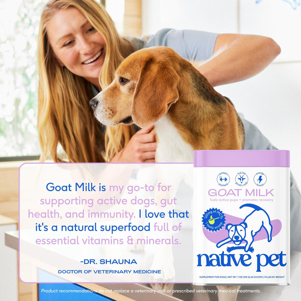 Native Pet Goat Milk Powder proudly made in the USA