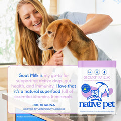 Native Pet Goat Milk Powder proudly made in the USA
