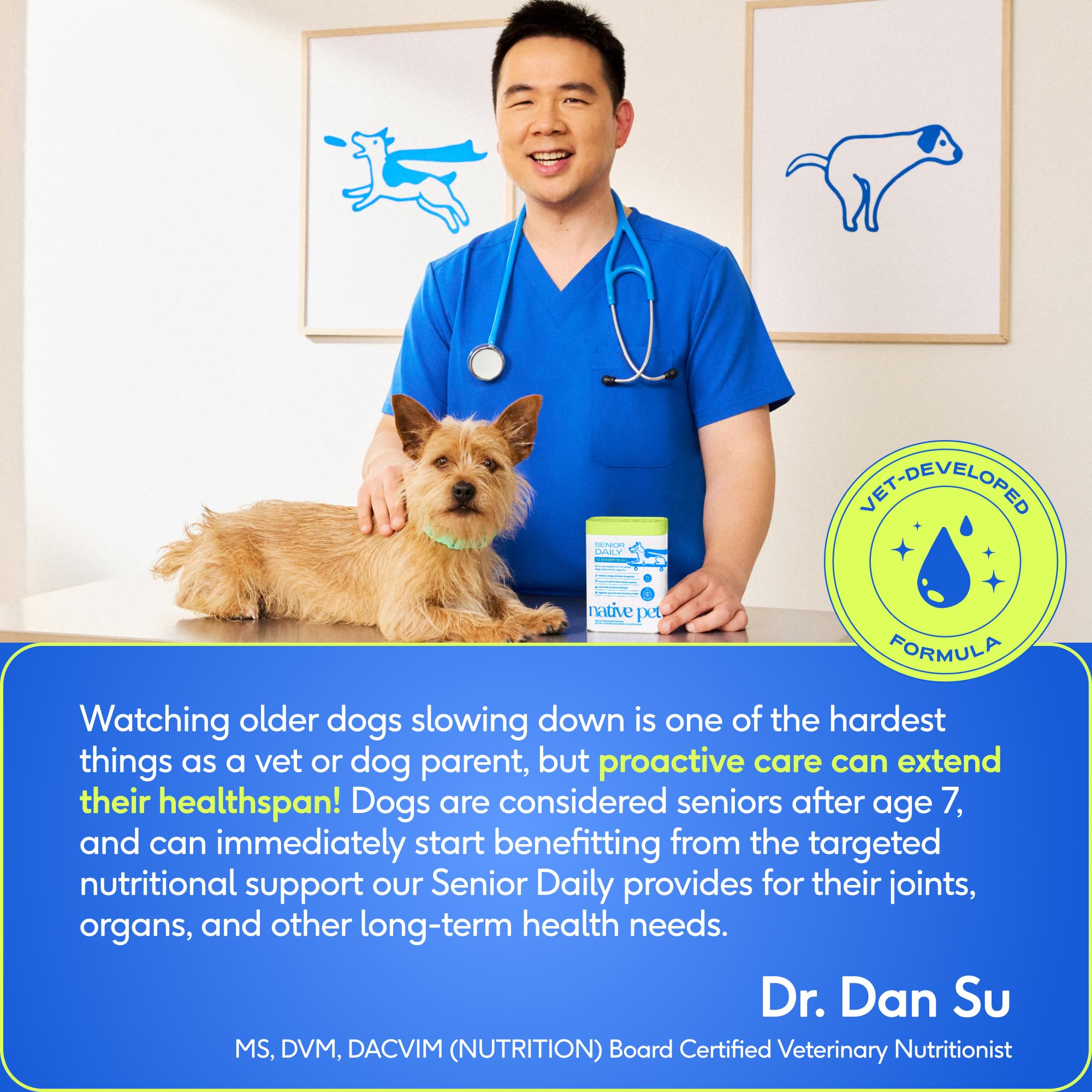 Native Pet probiotics, prebiotics, and pumpkin promote comfortable digestion.