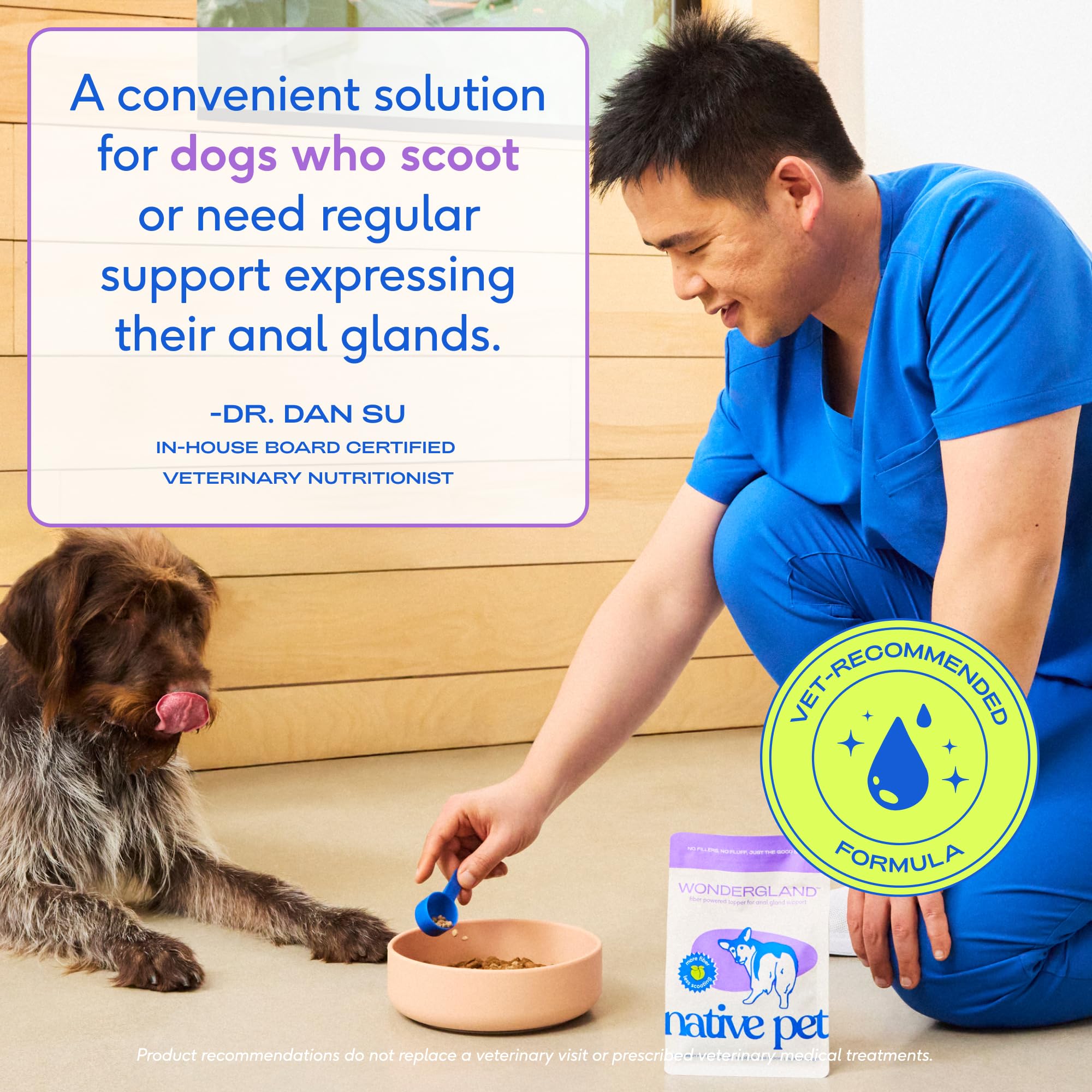 Native Pet WonderGland pumpkin powder showcases natural dietary fiber.