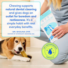 Native Pet Yak Chews durable chew for aggressive chewers promotes dental health.