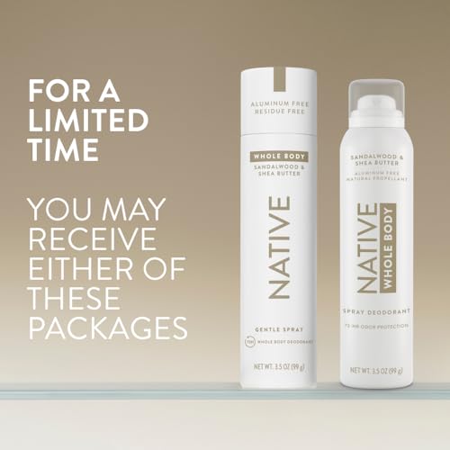 Native finish: the spray dries clear without residue after application.