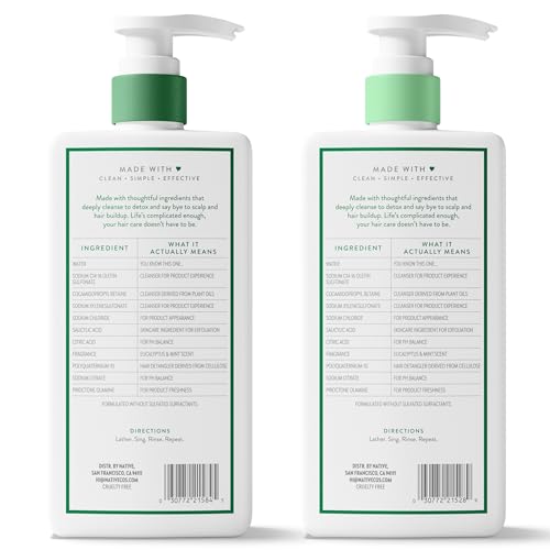 Native Scalp Detox 2-pack back view with ingredient notes