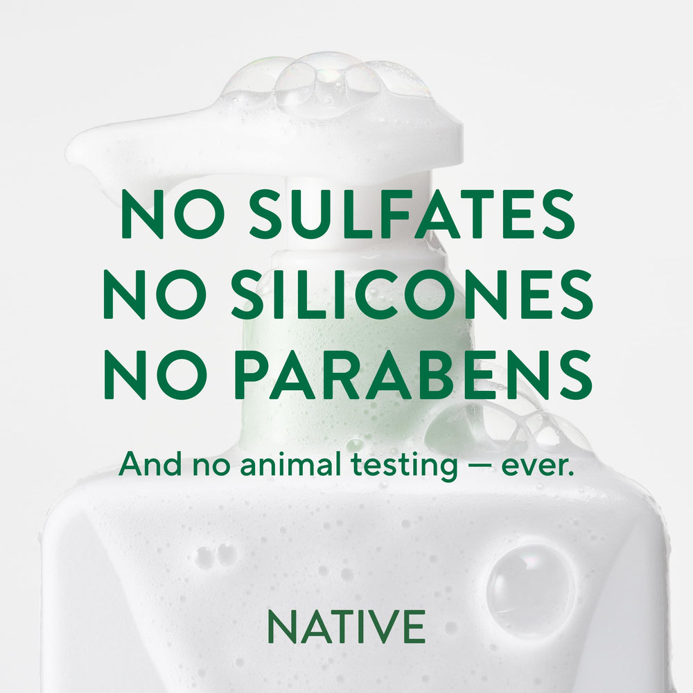Native Scalp Detox Conditioner in shower ready for nourishment