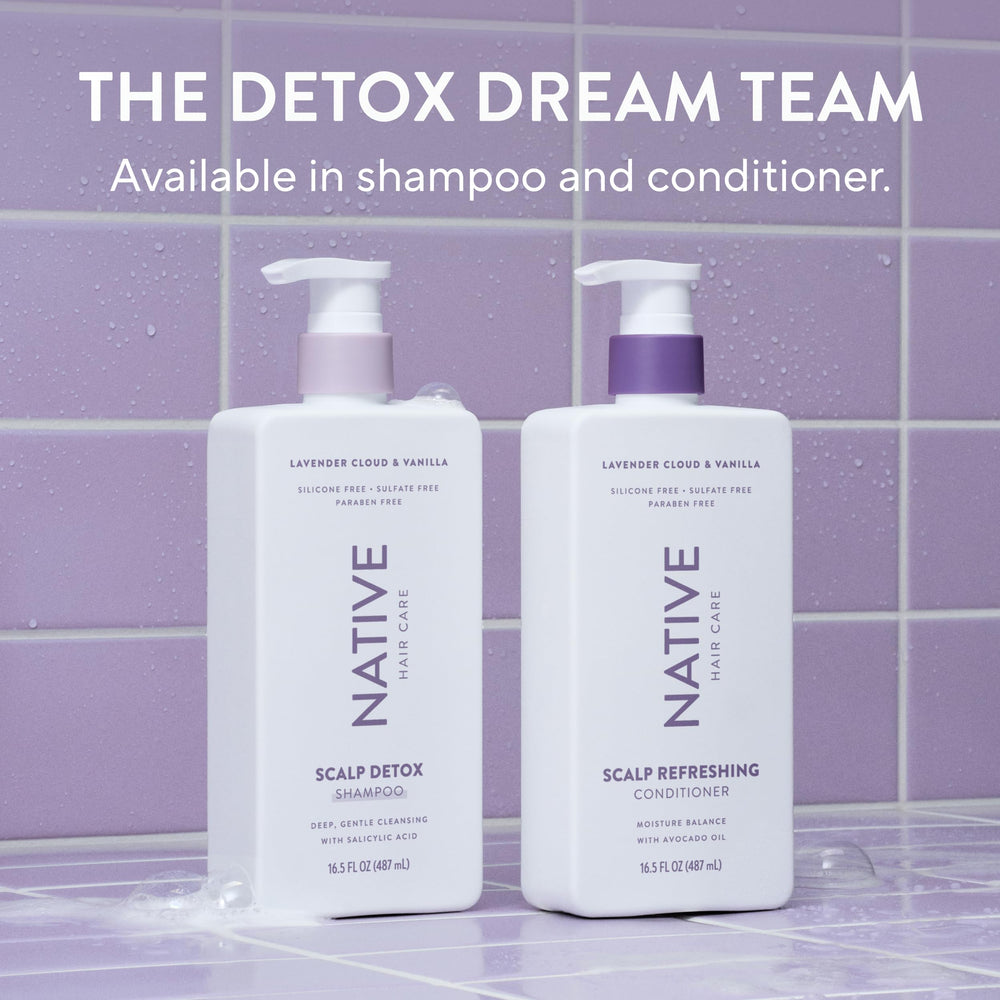 Using Native Scalp Detox Shampoo with Scalp Refreshing Conditioner