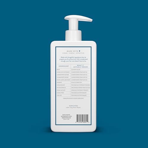 Native Sea Salt & Cedar 2N1 rinse closeup shows easy cleansing removal.