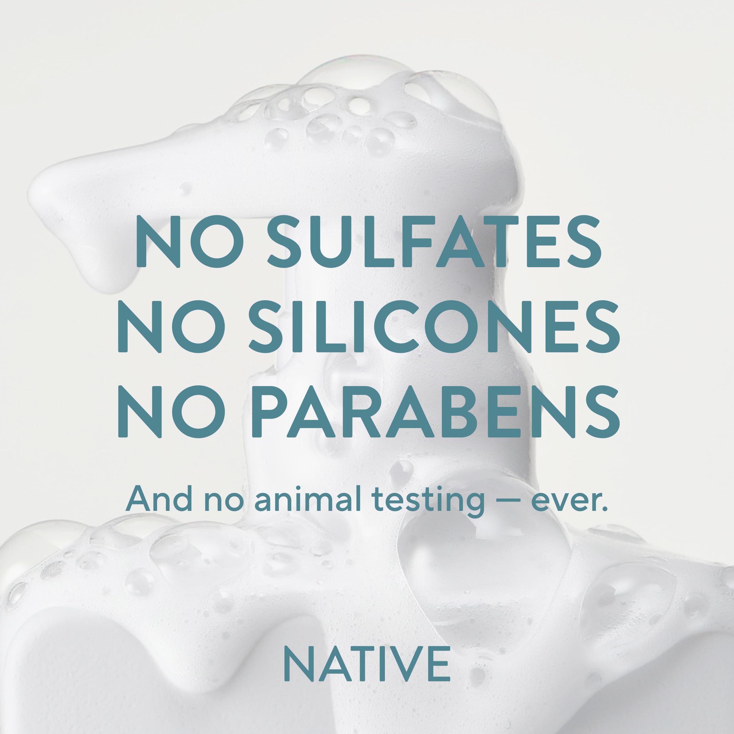 Native Strengthening 2-in-1 product and hand massage showing spa-like routine