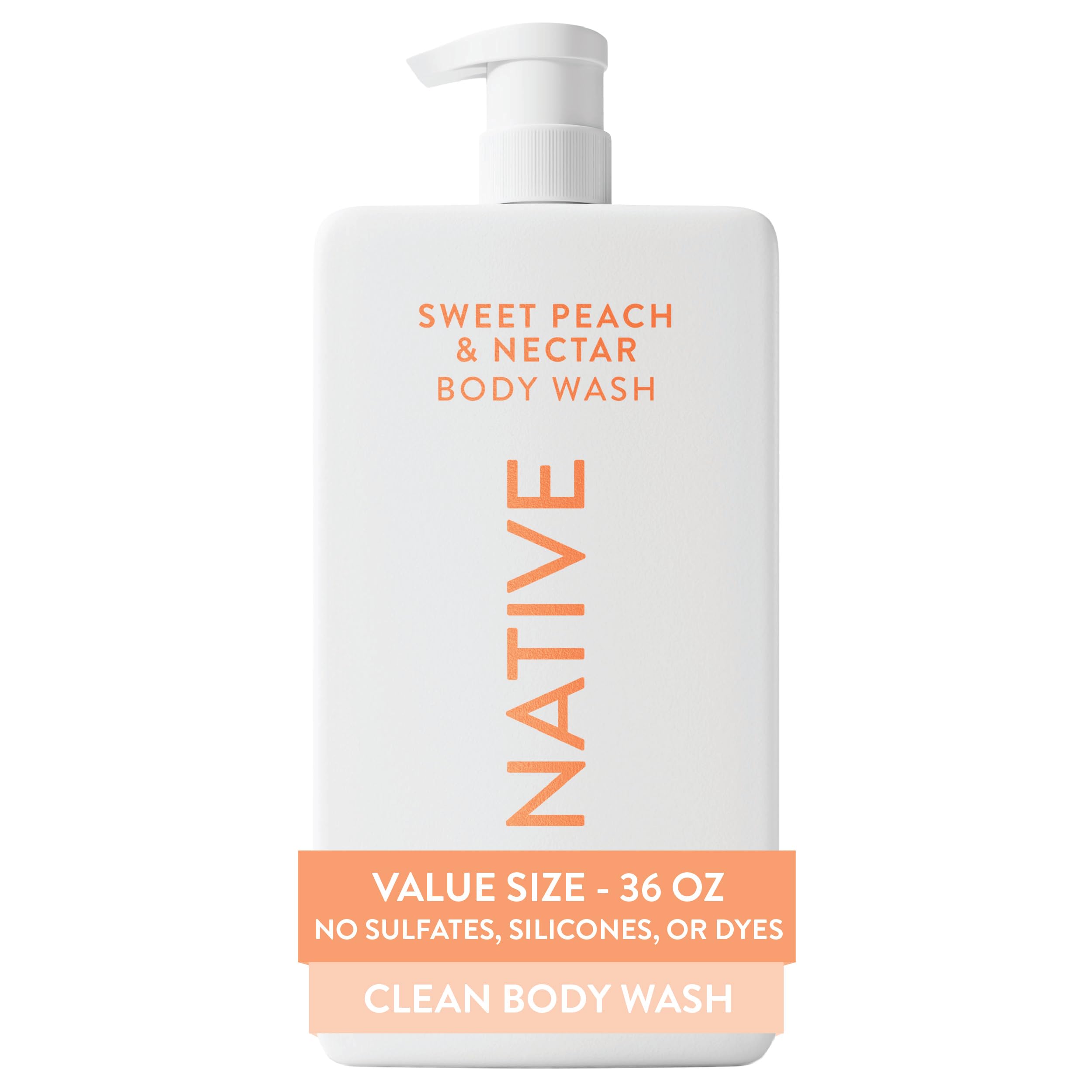 Native sulfate-free body wash bottle pour for quick refreshing cleanse
