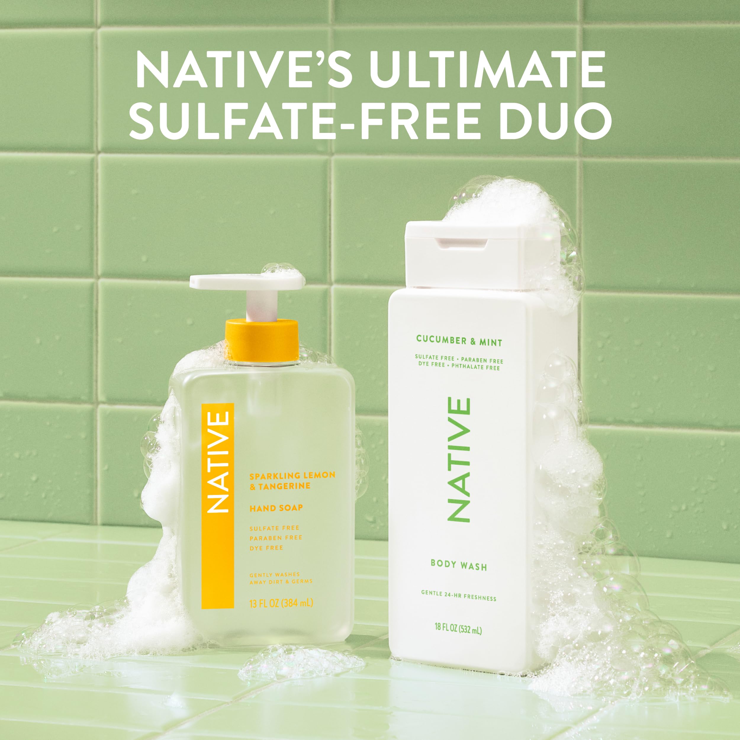 Badge highlighting Native product is free from dyes and chemicals
