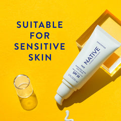Applying Native Sunscreen SPF 30 on forearm for smooth protection