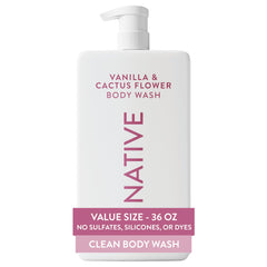 Native Vanilla & Cactus Flower bottle pour with refreshing foam